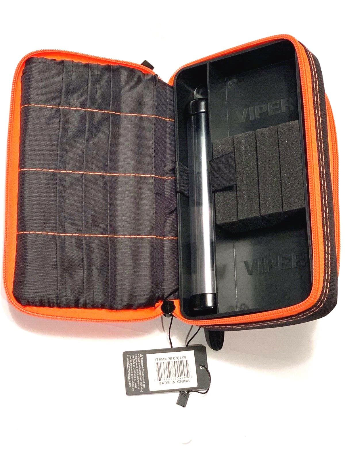 VIPER GLD PLAZMA PLUS  DART CASE BLK W/ ORANGE TRIM NEW FREE SHIPPING N FLIGHTS  5
