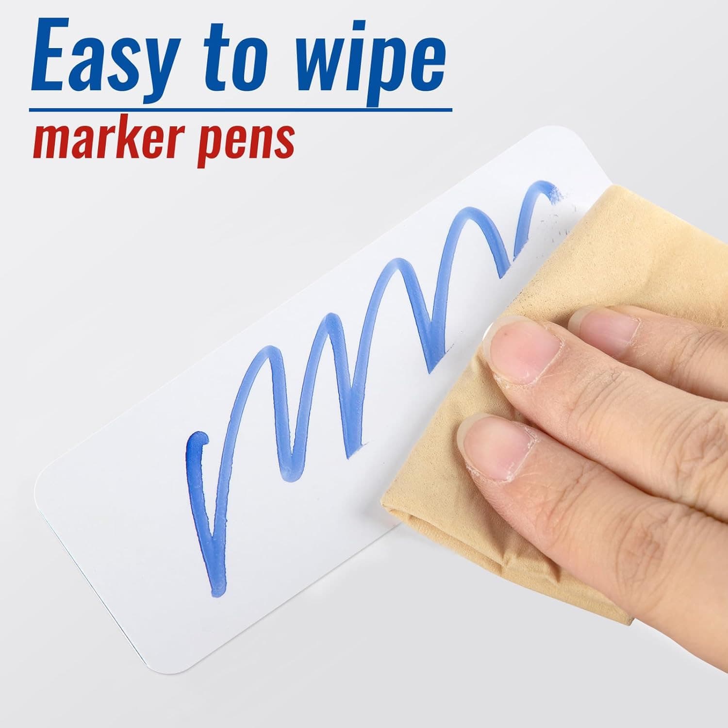 72 Pcs Dry Erase Magnetic Labels, 3.2 X 1.2 Reusable Writable Magnetic Name Tags 5