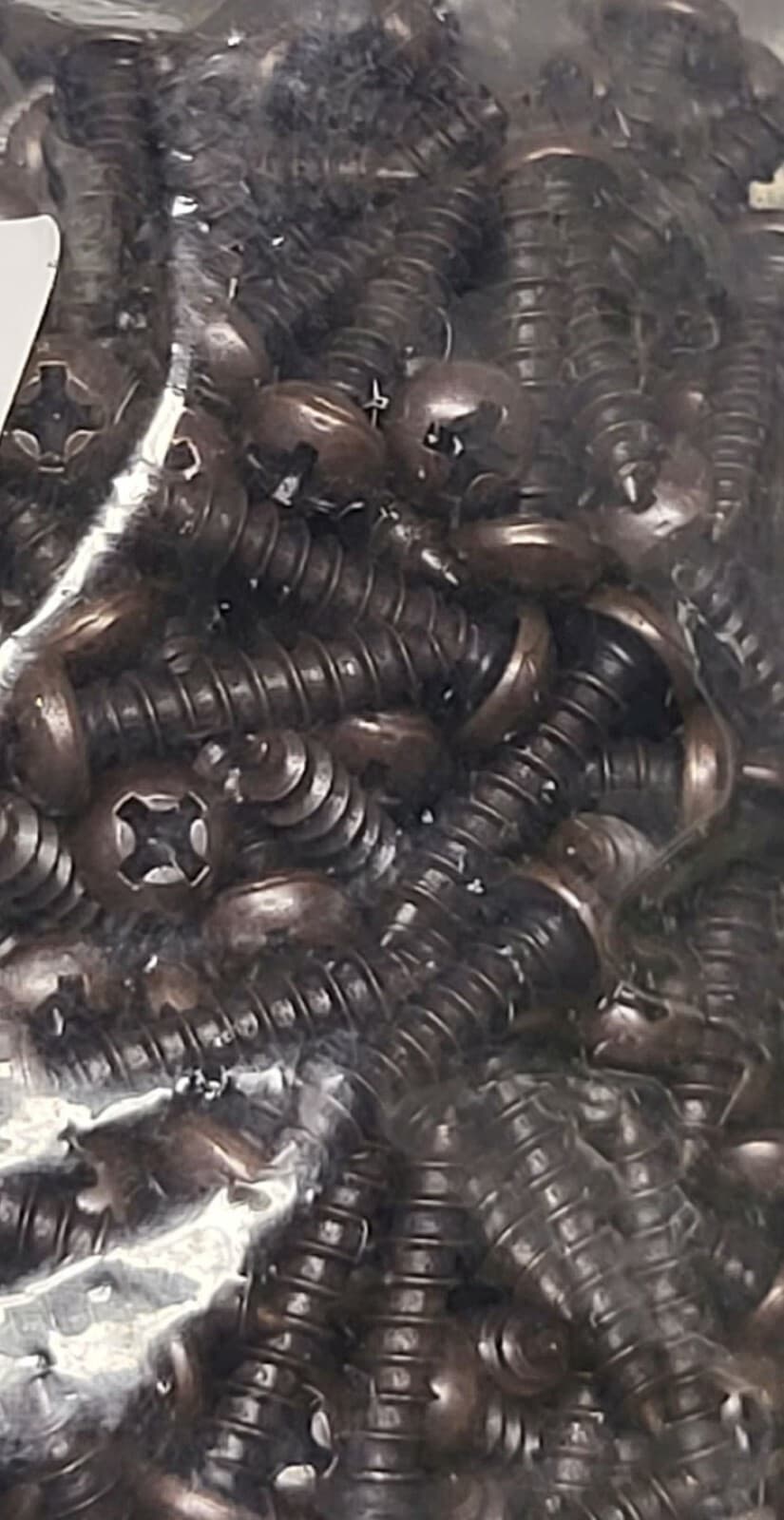 #4 #5 #6 x 5/8 Round Head Screws Bronze Plated Steel Small Phillips antique bras 2