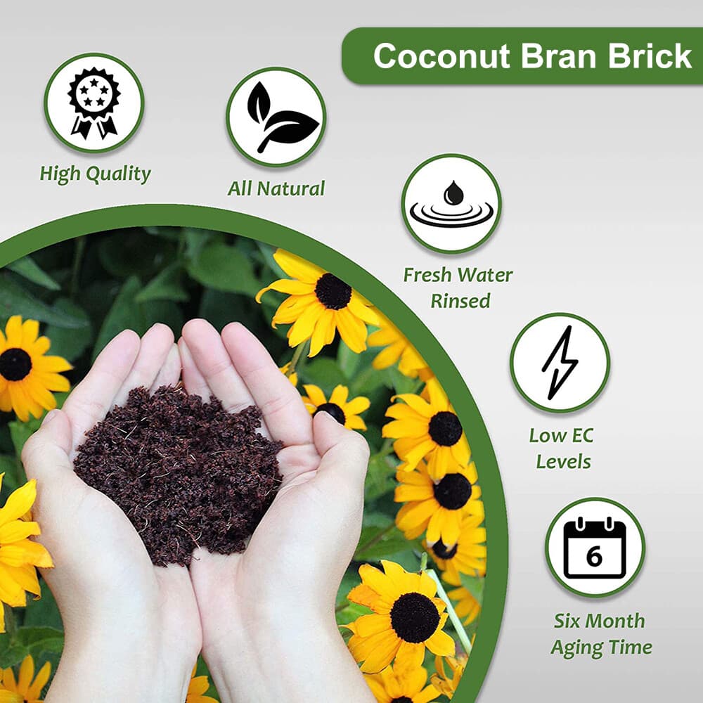 650/5000G Coco Coir Brick Coconut Fiber Growing Potting Soil Plant Growing Media 6