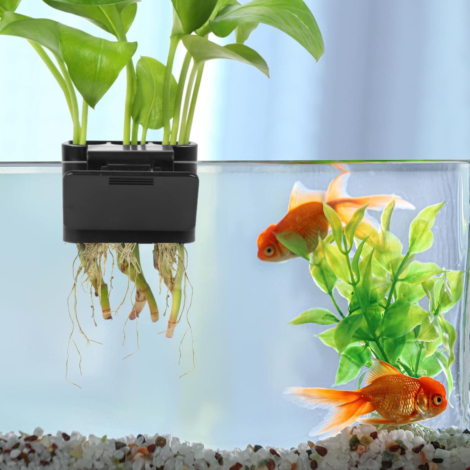 2Pcs 3 Holes Upgraded Aquatic Plant Cup Aquarium Plant Holder for Tank, Hanging 2