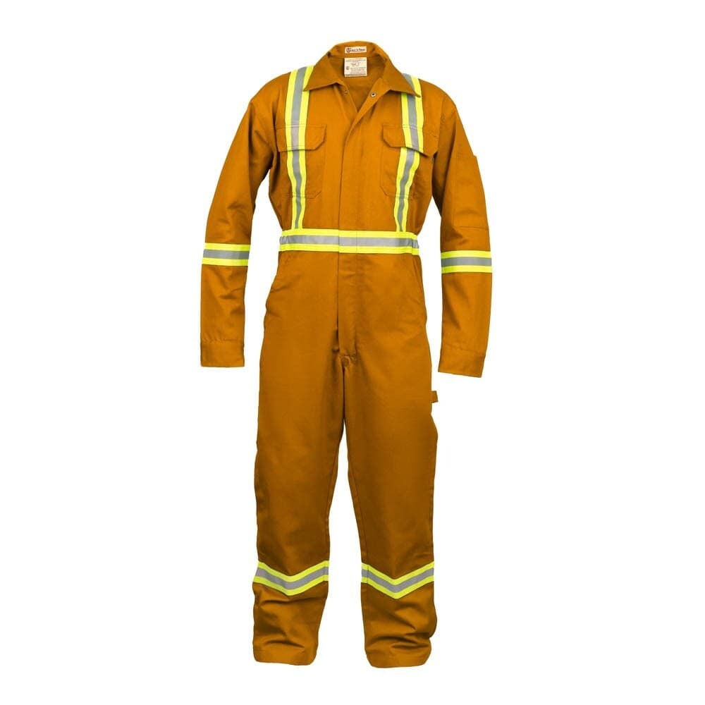 Safety High Visibility Hi Vis Work Coverall with Leg Zipper-Full Sleeve-100%C