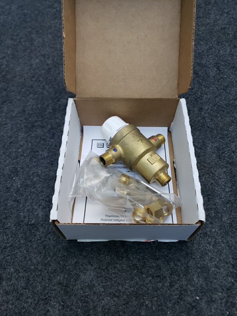 Cash Acme 3/8 in. HG-145 Compact Brass Thermostatic Mixing Valve item # 24525 4