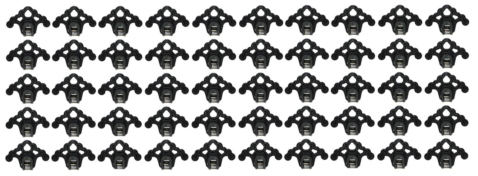 50 PLASTIC BLACK Roof Ice Guard Snow Guard Stops for Standing Seam Metal Roofing 3