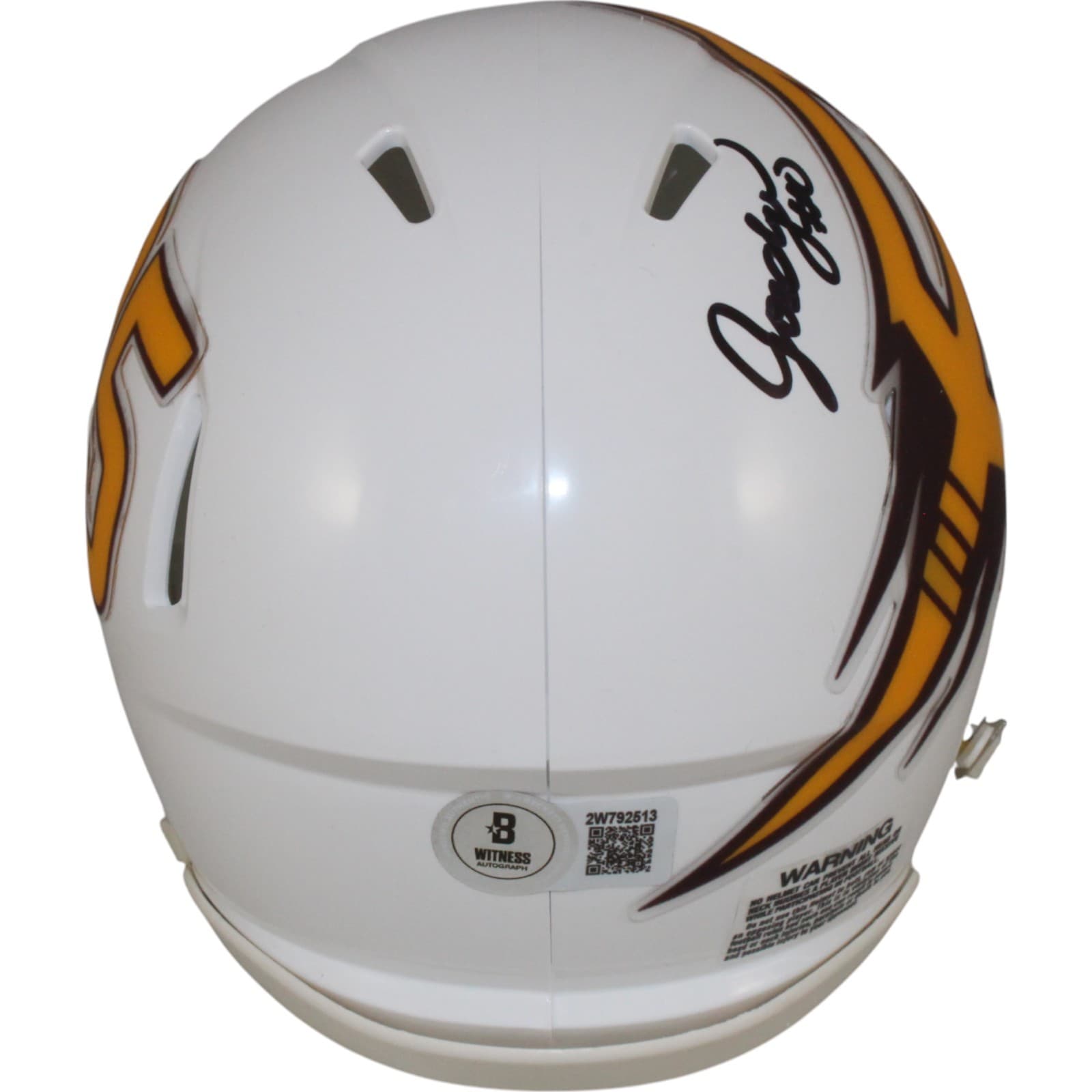 Jordyn Tyson Autographed Arizona State Sun Devils Wht Mini Helmet Beckett 50098 4
