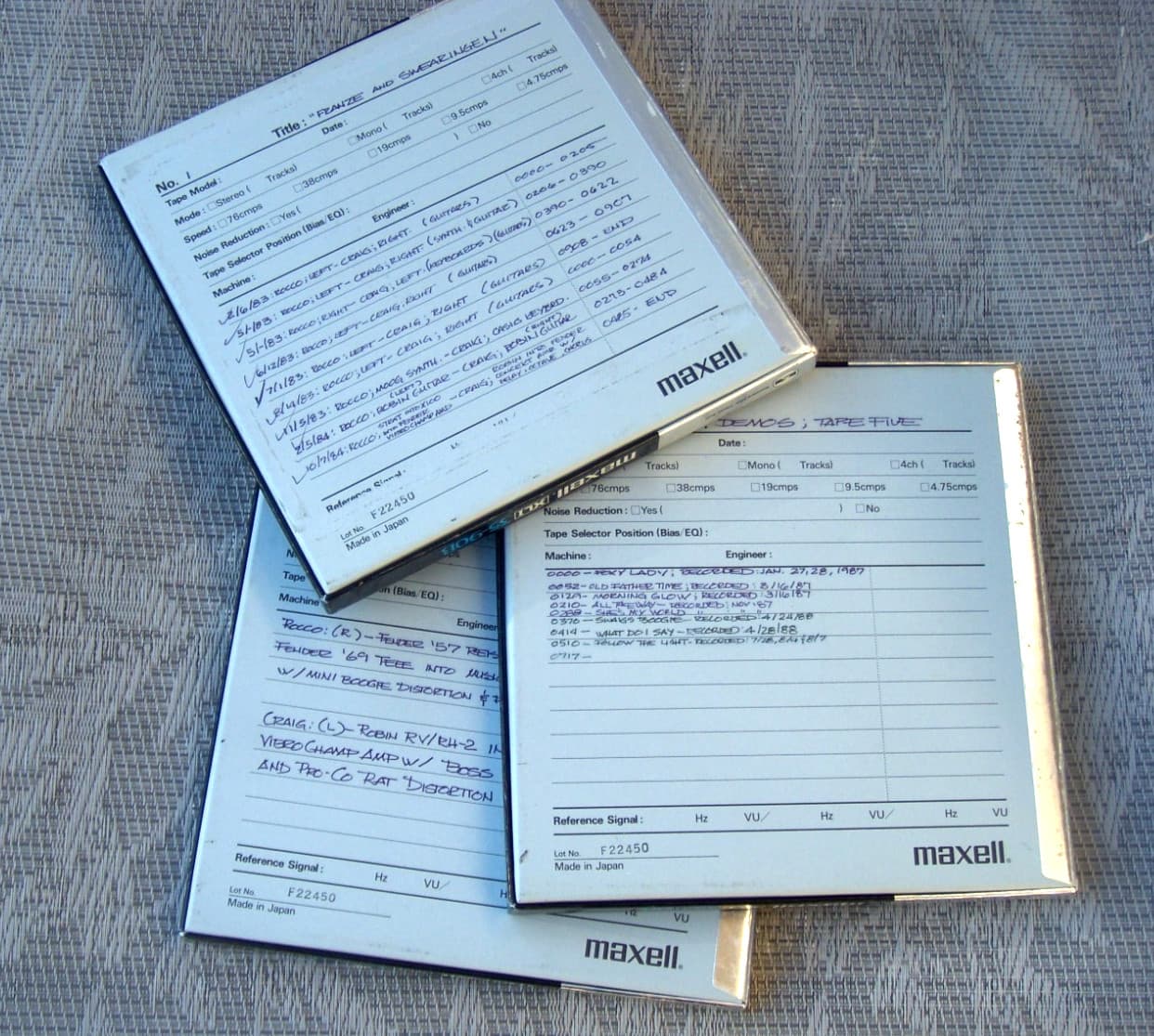 Maxell LXI 35-90B Lot of 3 Reel to Reel 3