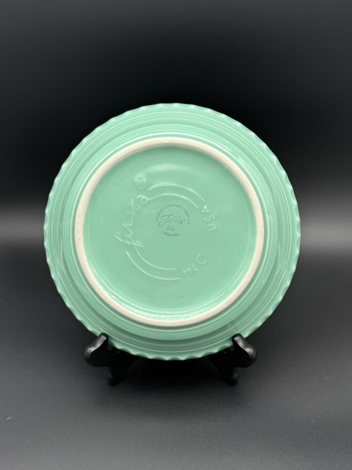 Fiesta Ware 8.25” Medium Pie Baker Plate Seamist Sea Mist Green Fiestaware 2001 4