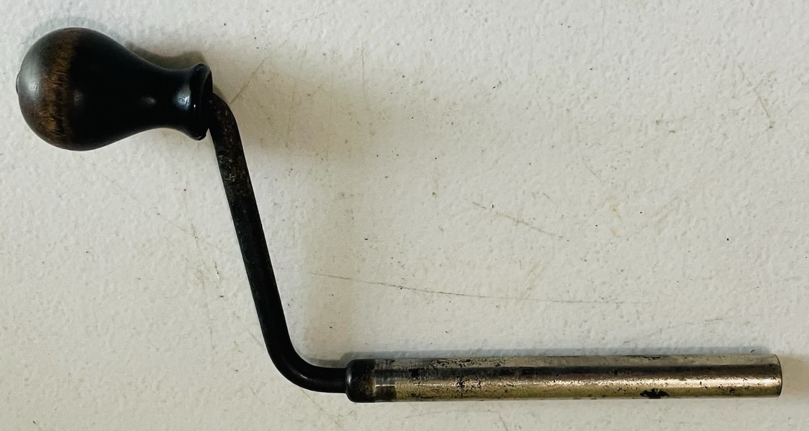 Antique Columbia Disc Graphophone Crank Handle Threaded 7"