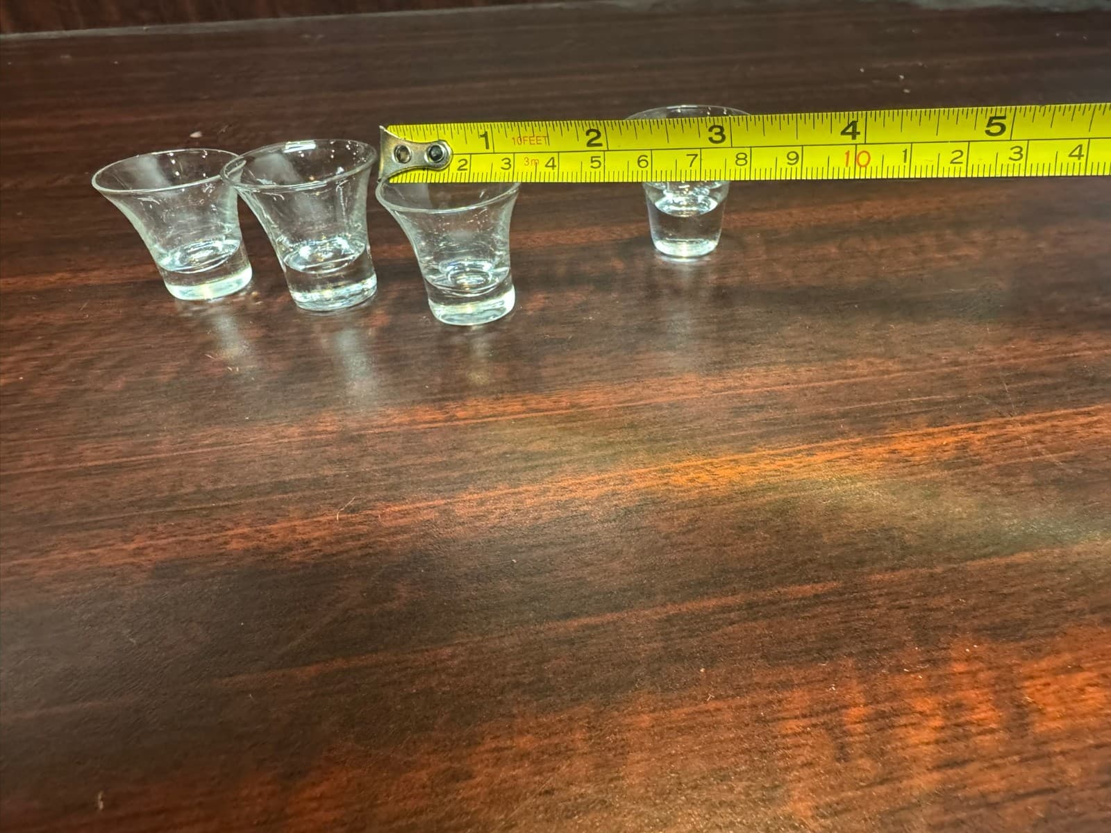 VINTAGE TALL GRANDE RARE COMMUNION SACREMENT WINE GLASS CUP FLARED TOP LOT OF 4 6