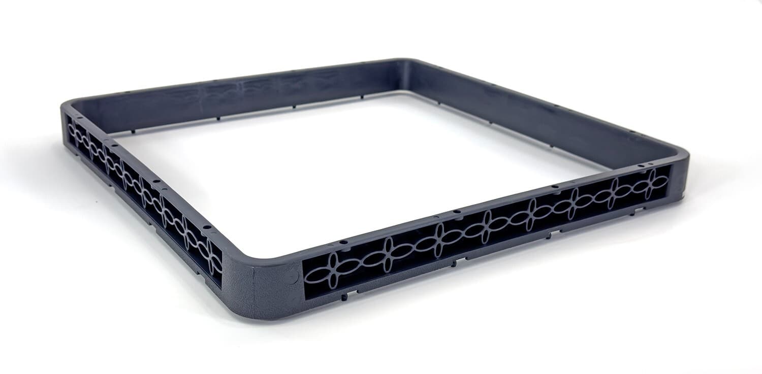 Full-Size Open Glass Rack Extender | Full-Size Combination | Gray (2 Pack)