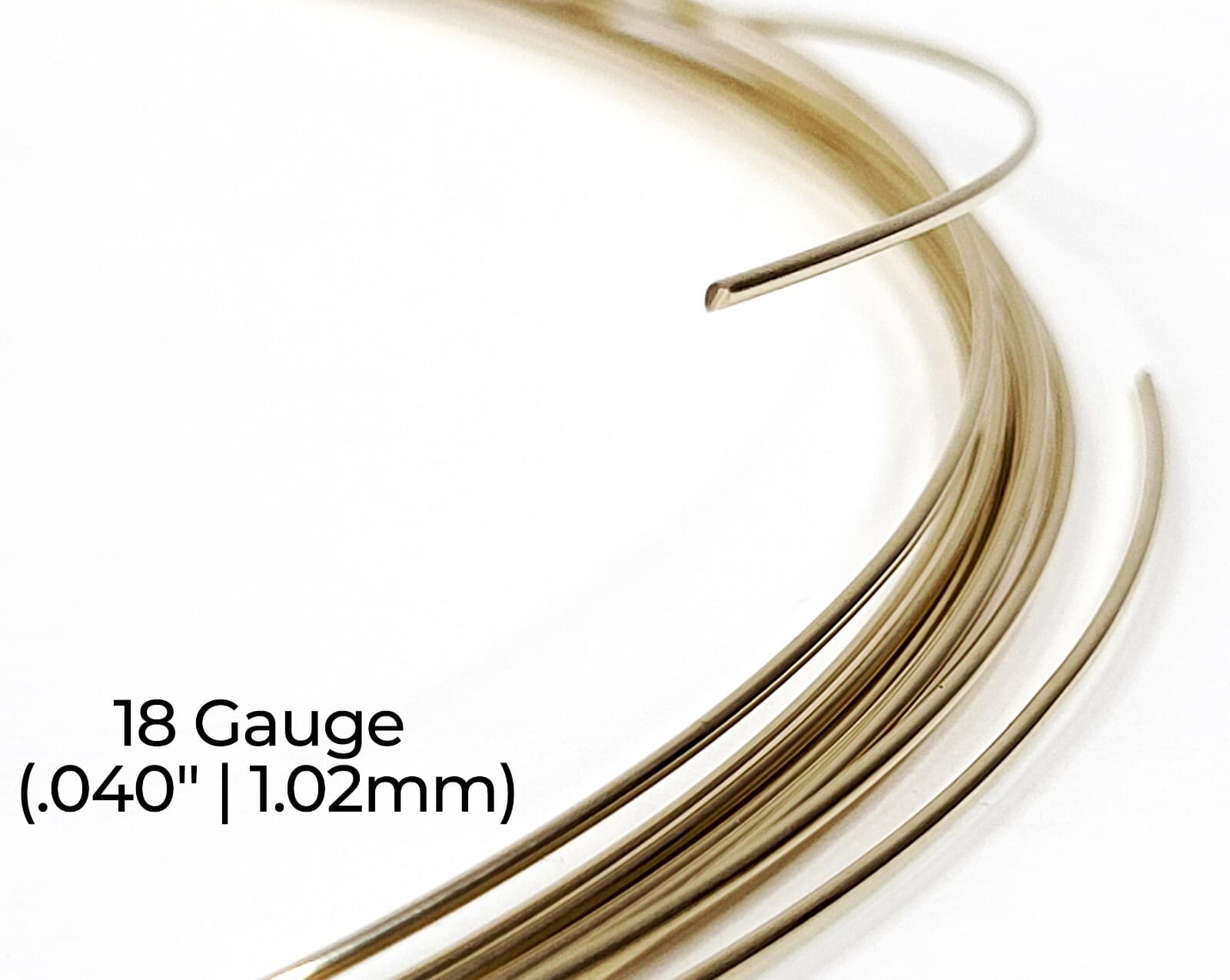 14/20 Yellow Gold-Filled Wire | Round | Dead Soft | 10-30 Gauge | 1-10 ft | USA 6