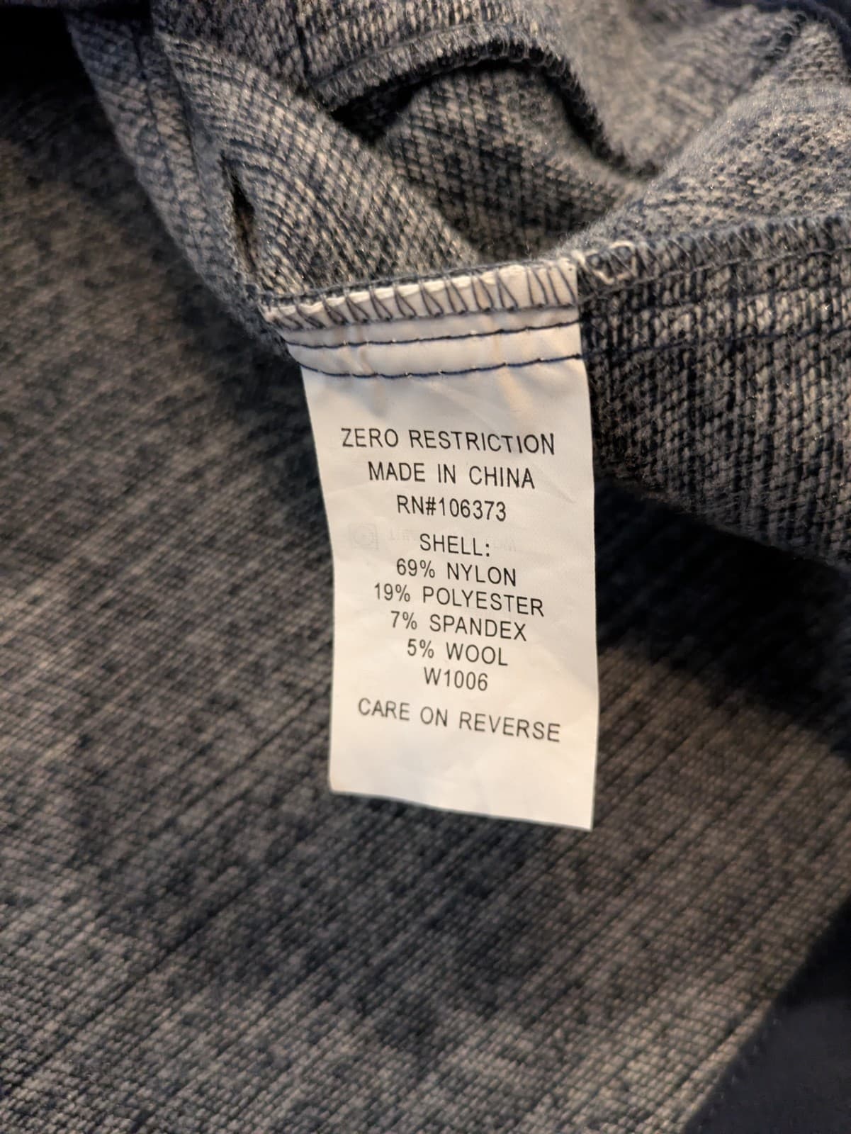 Zero Restriction Power Torque Full Zip Wool Blend Warm Waterproof Jacket Men's L 5