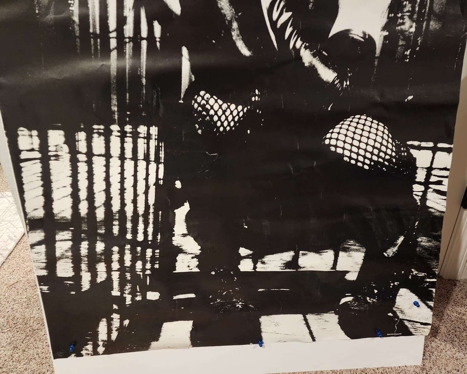 Rare Vtg HUGE Nine Inch Nails 39"x54" Trent Reznor Record Store Promo Poster NIN 4