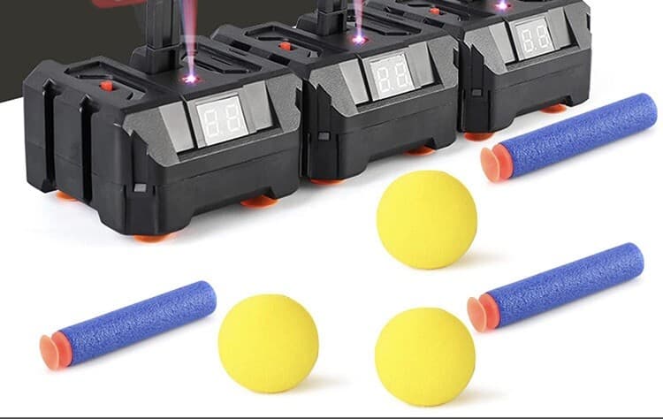 Electronic Scoring Target Auto-Restore Target Soft Bullet Dart Toy For Kids 1PC 2