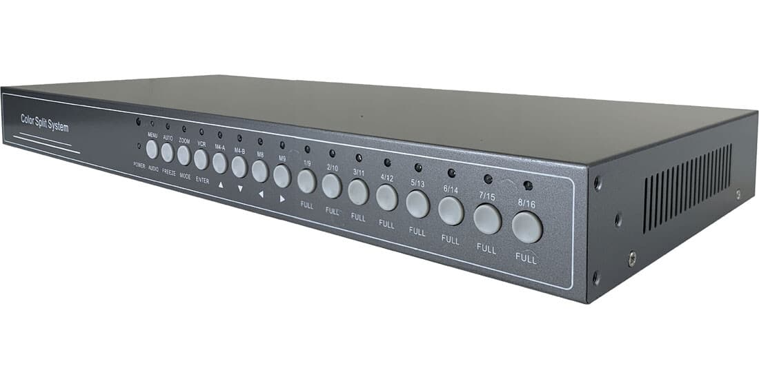16-Channel Split-Screen Picture-In-Picture Video Processor With Audio Inputs 