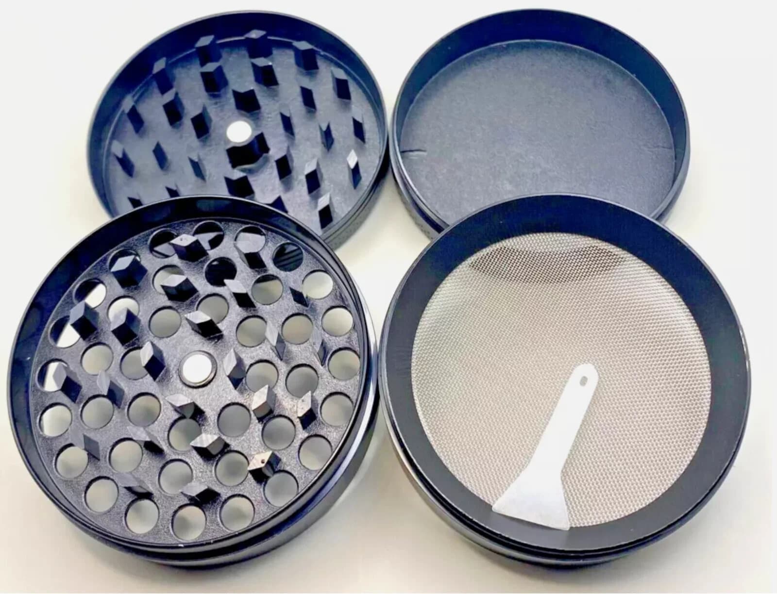 2.5" 63mm Tobacco Herb Grinder Spice Large Alloy Smoke Crusher 4 Pieces Metal 3