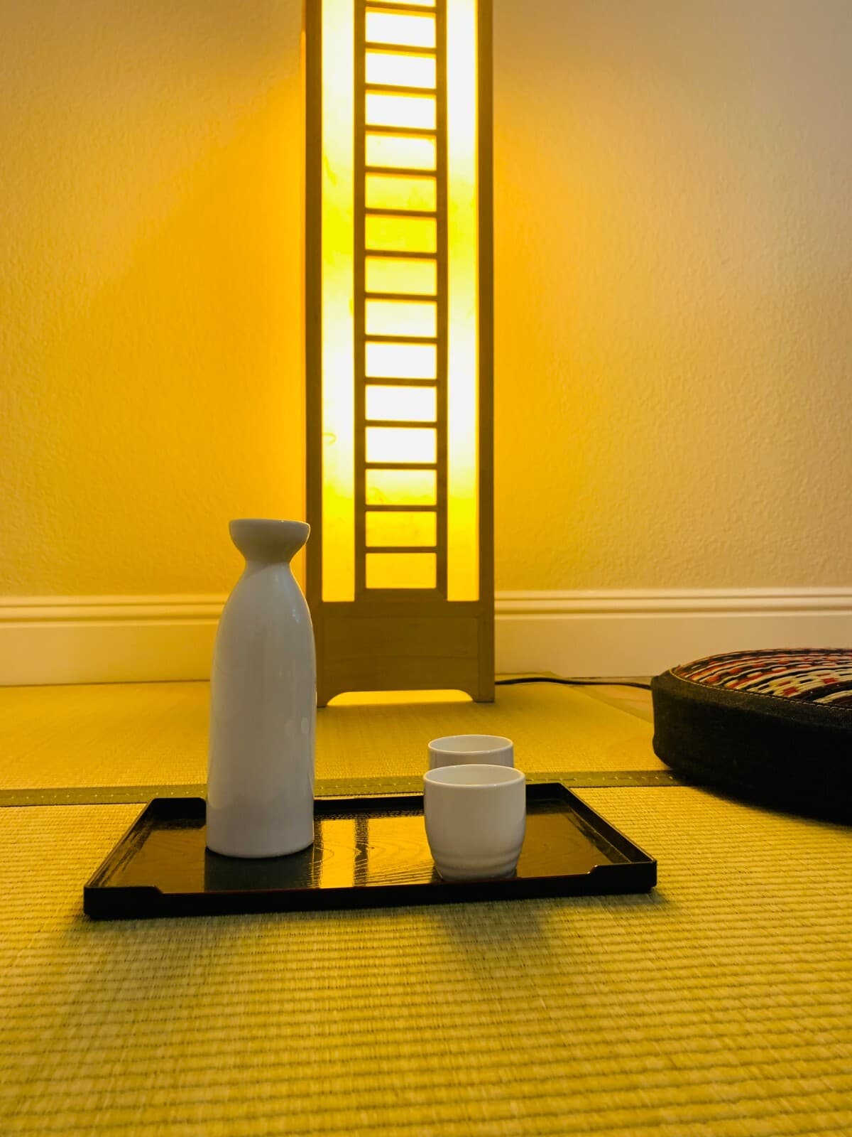 Set of 2 Cherry Blossom Plastic Lacqured Tea Sake Sushi Serving Trays 4826x2 6