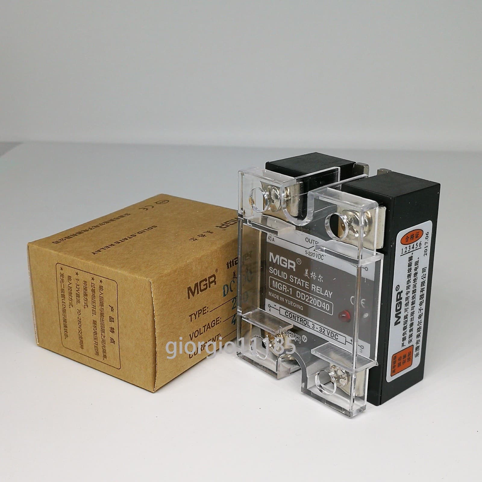 US Stock 40A Solid State Relay SSR DC-DC Input 3-32V DC Load 5-220V ​DC DD220D40 3