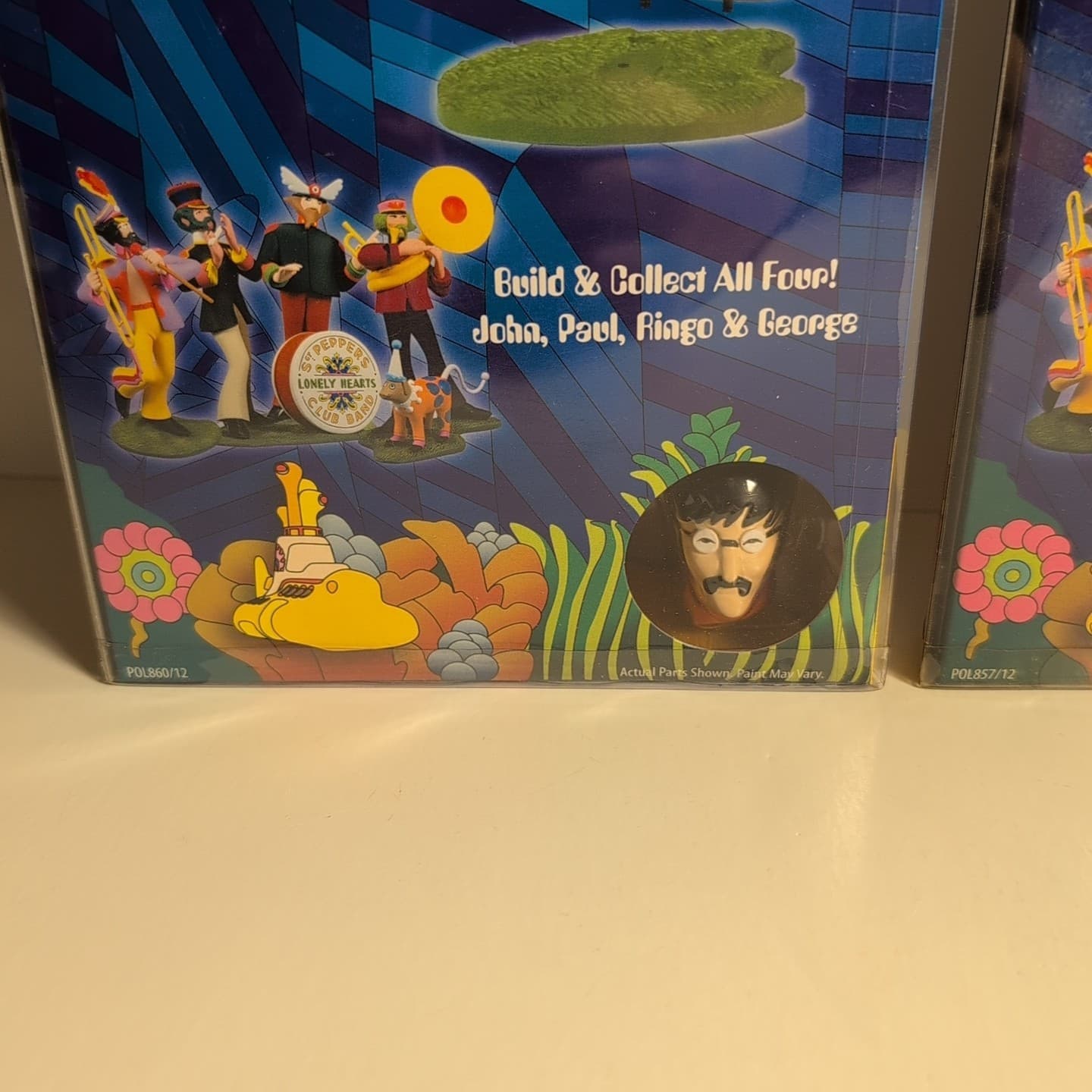 Lot Of 2 The Beatles Yellow Submarine Glue N Go John & Paul Plastic Model Kit 3