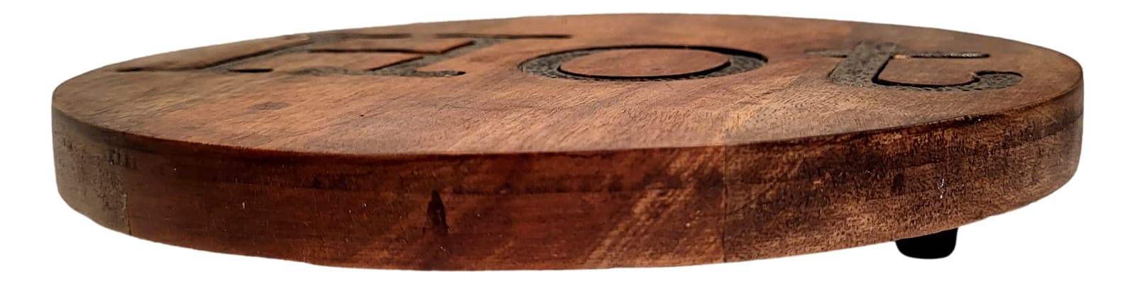 Mud Pie Circa Trivet Wood Metal Hot Plate 8 inch 4