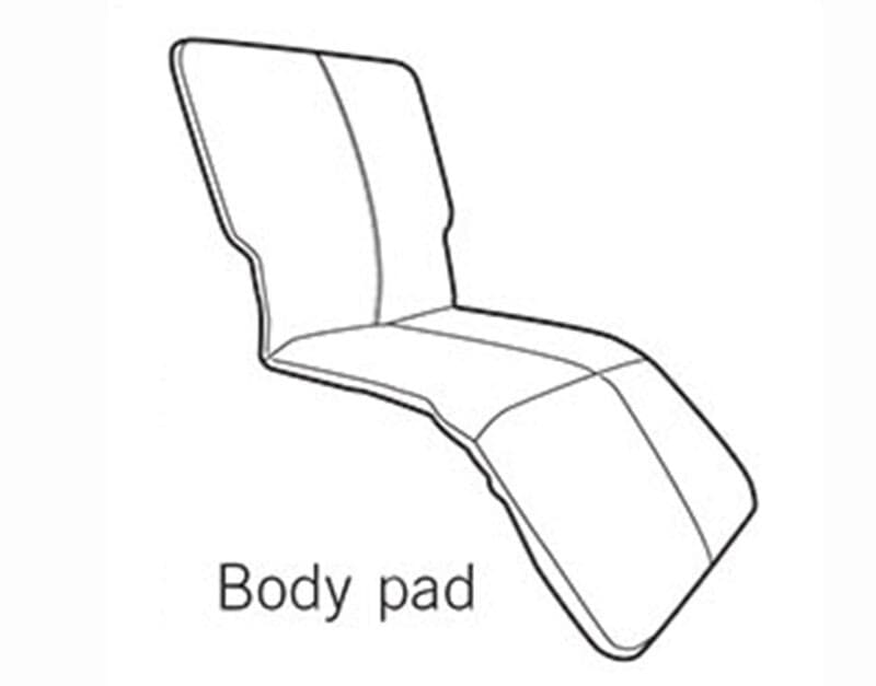 HUMAN TOUCH PC-410 PC-510 PERFECT CHAIR Body Pad Set Only Cognac Premium Leather 5