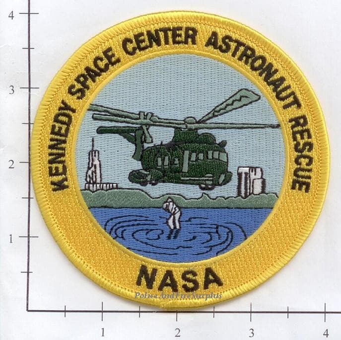 Florida - NASA Kennedy Space Center FL Fire Rescue Fire Dept Patch v3  Yellow