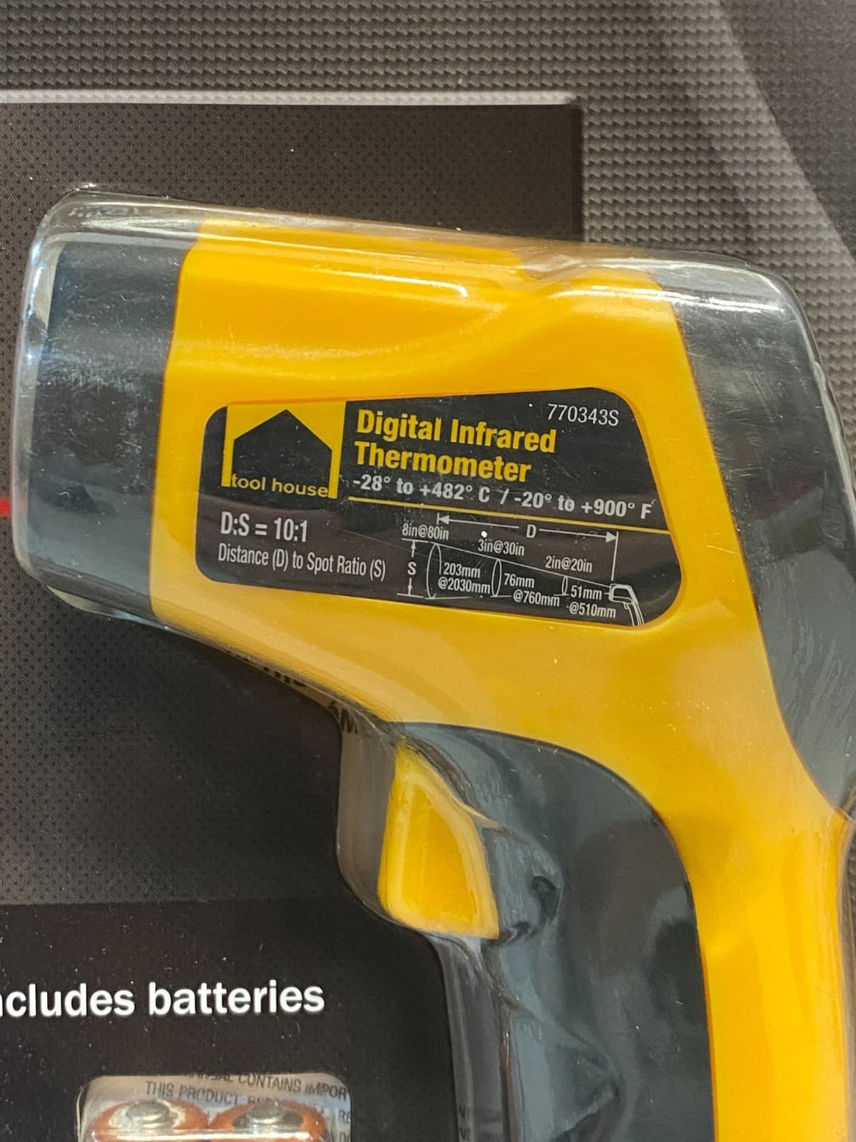 Tool House Laser Pointer Digital Infrared Thermometer 770343S 2