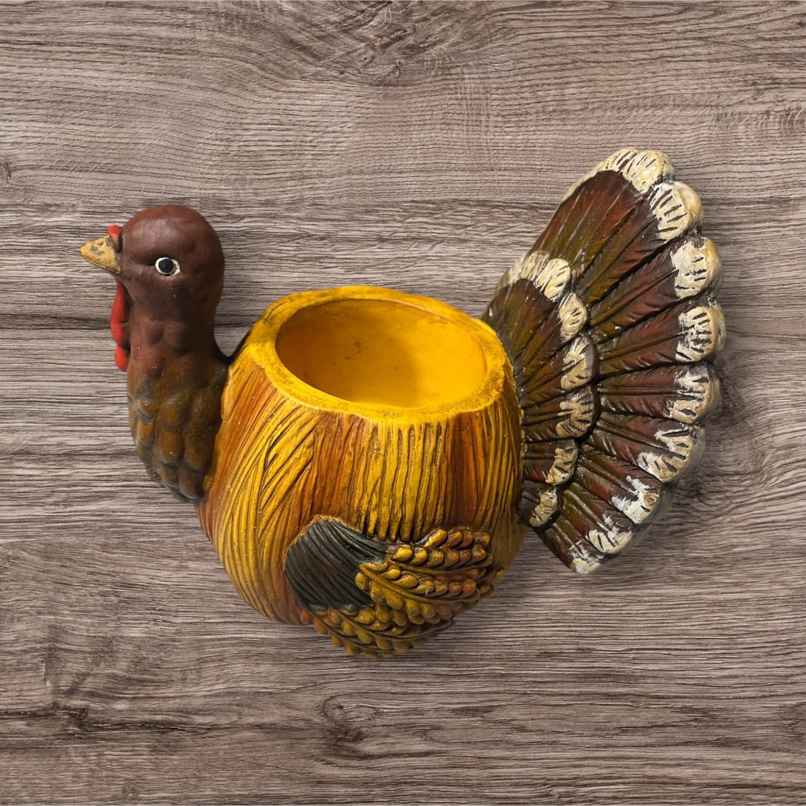 Turkey Candle Holder, New! Ceramic