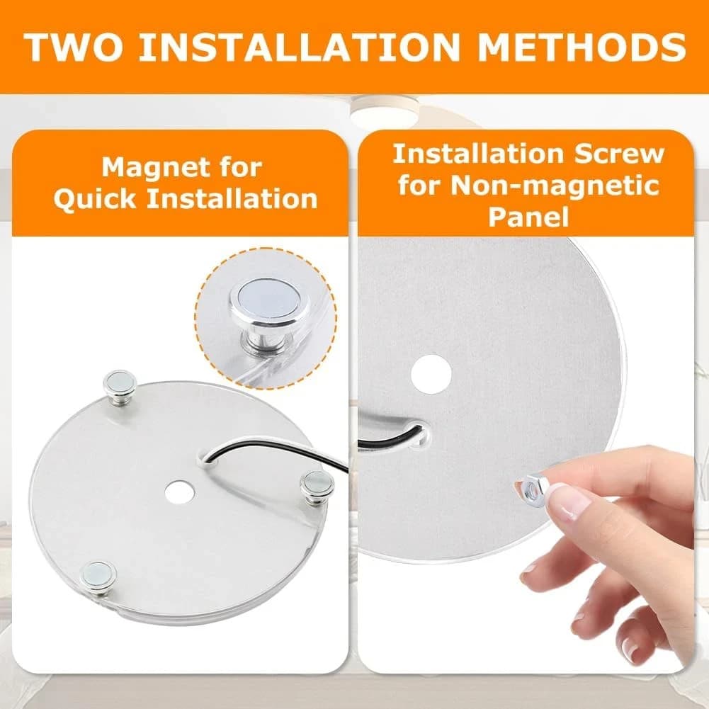 4 Inch Ceiling Fan LED Light Replacement 6000K, 18W LED Retrofit Kit 5