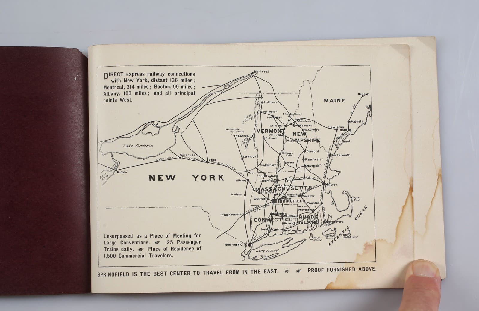 Vintage Springfield Massachusetts Board of Trade Promotional Booklet circa 1900 3