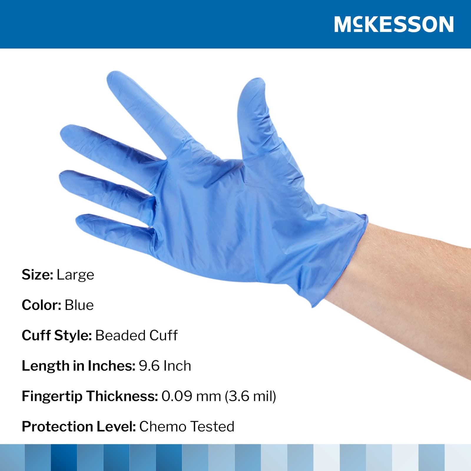 McKesson Confiderm Nitrile Exam Glove -  200 per Box 2