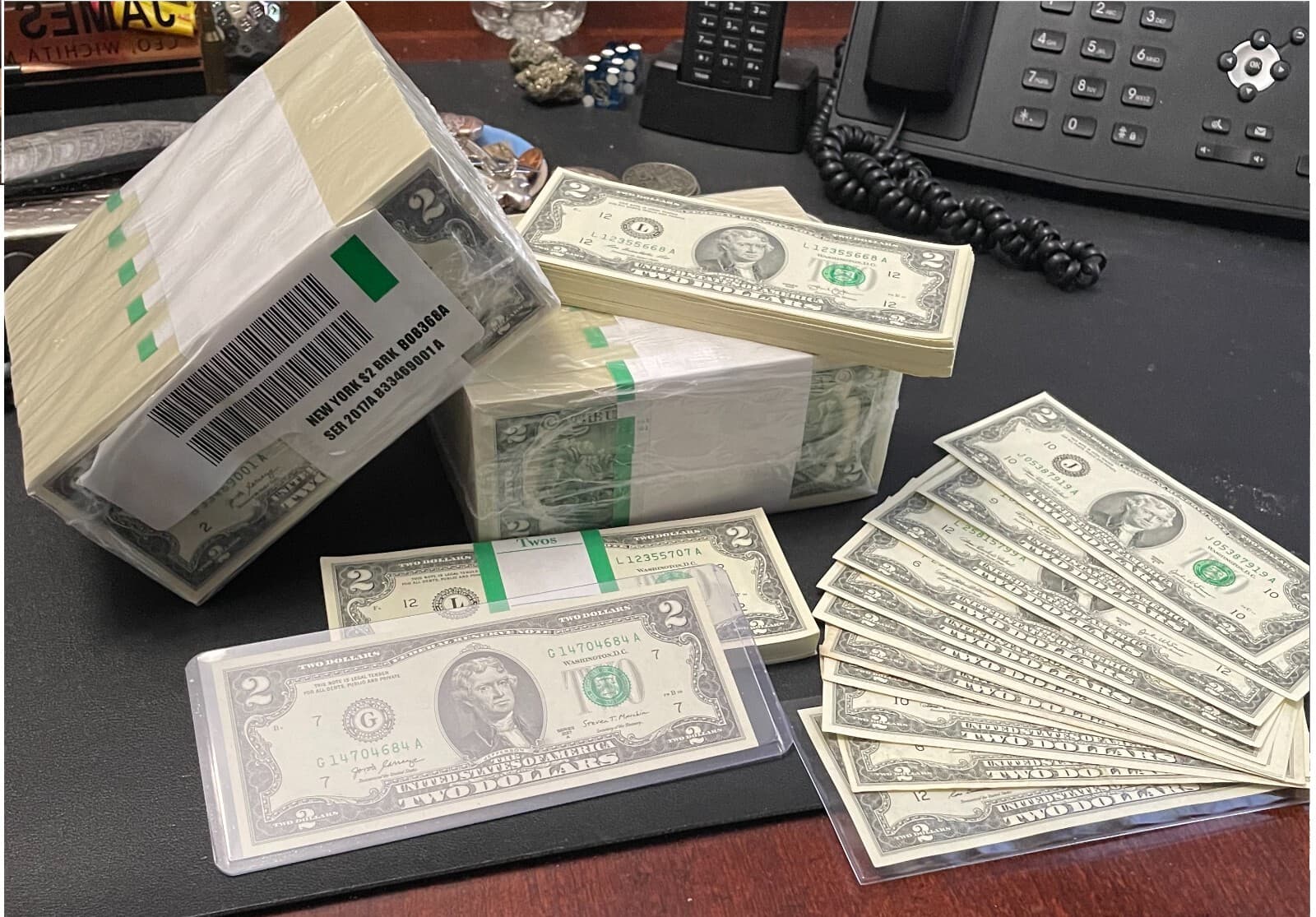 SALE!! - 1000 TWO DOLLAR BILLS-$2-SEALED BEP BRICK UNCIRCULATED SEQUENTIAL- SALE 5