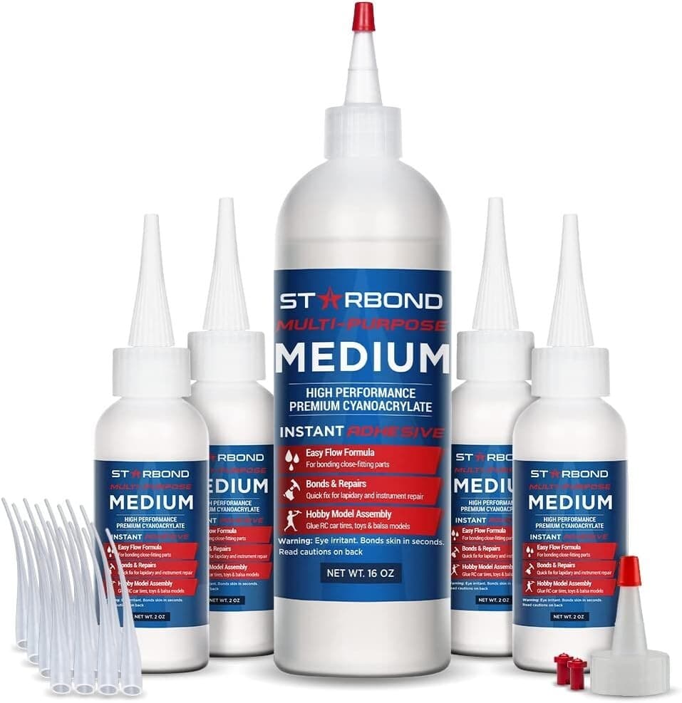 Starbond 16 oz. Multi-Purpose Medium- Super Glue (Premium Cyanoacrylate CA Glue)