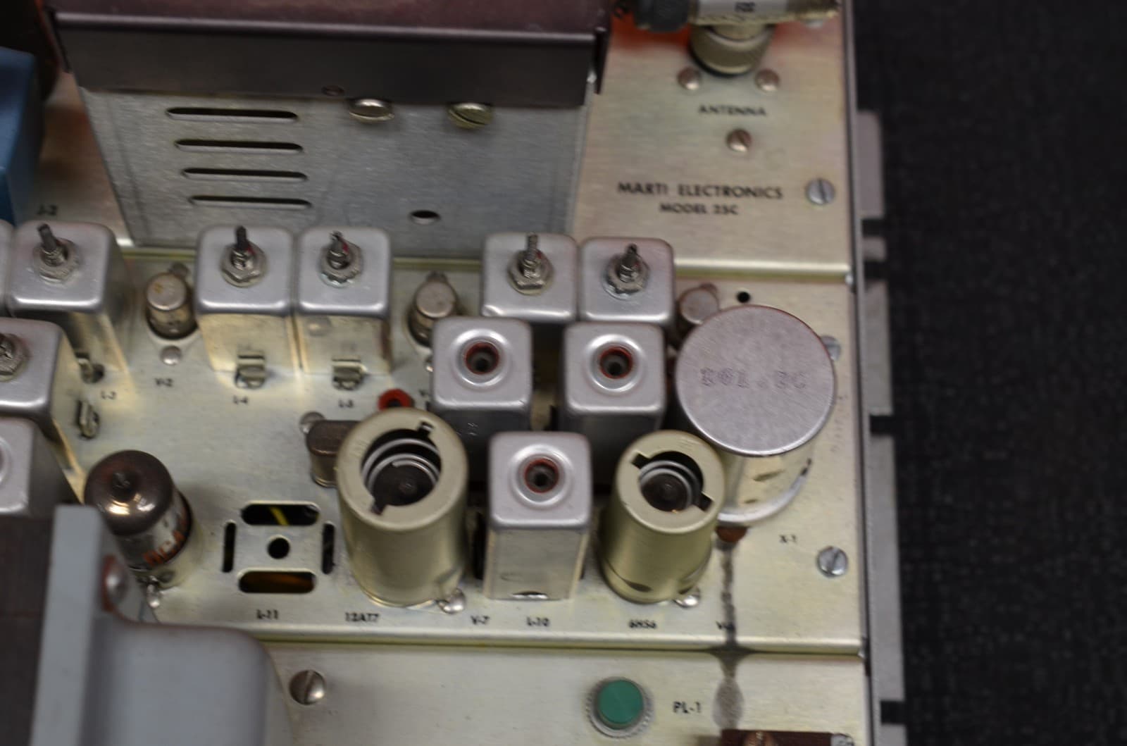 rare vintage Marti Electronics 25C transmitter vaccum tube broadcasting radio 6