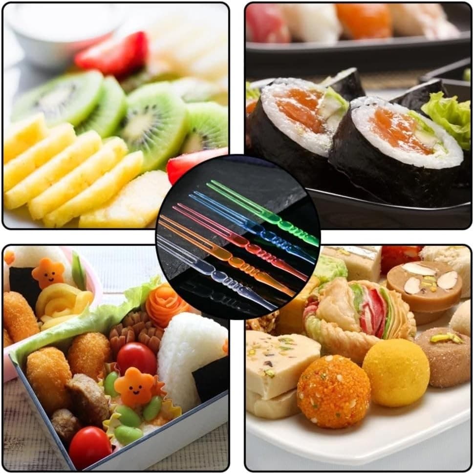 200pcs Color Plastic Fruit Forks 4&quot;, 4.0-inch Dessert  6