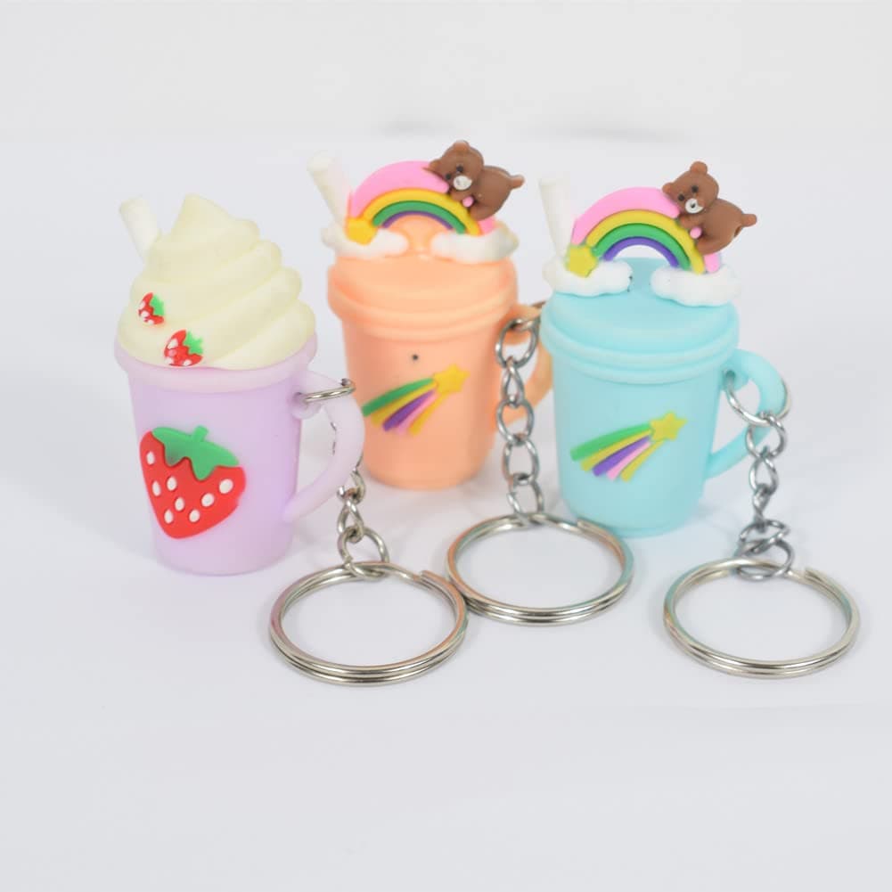 50 PC Bulk Keychains Set, Split Keychains Rings with Chain 1 Inch, Key Rings New 3