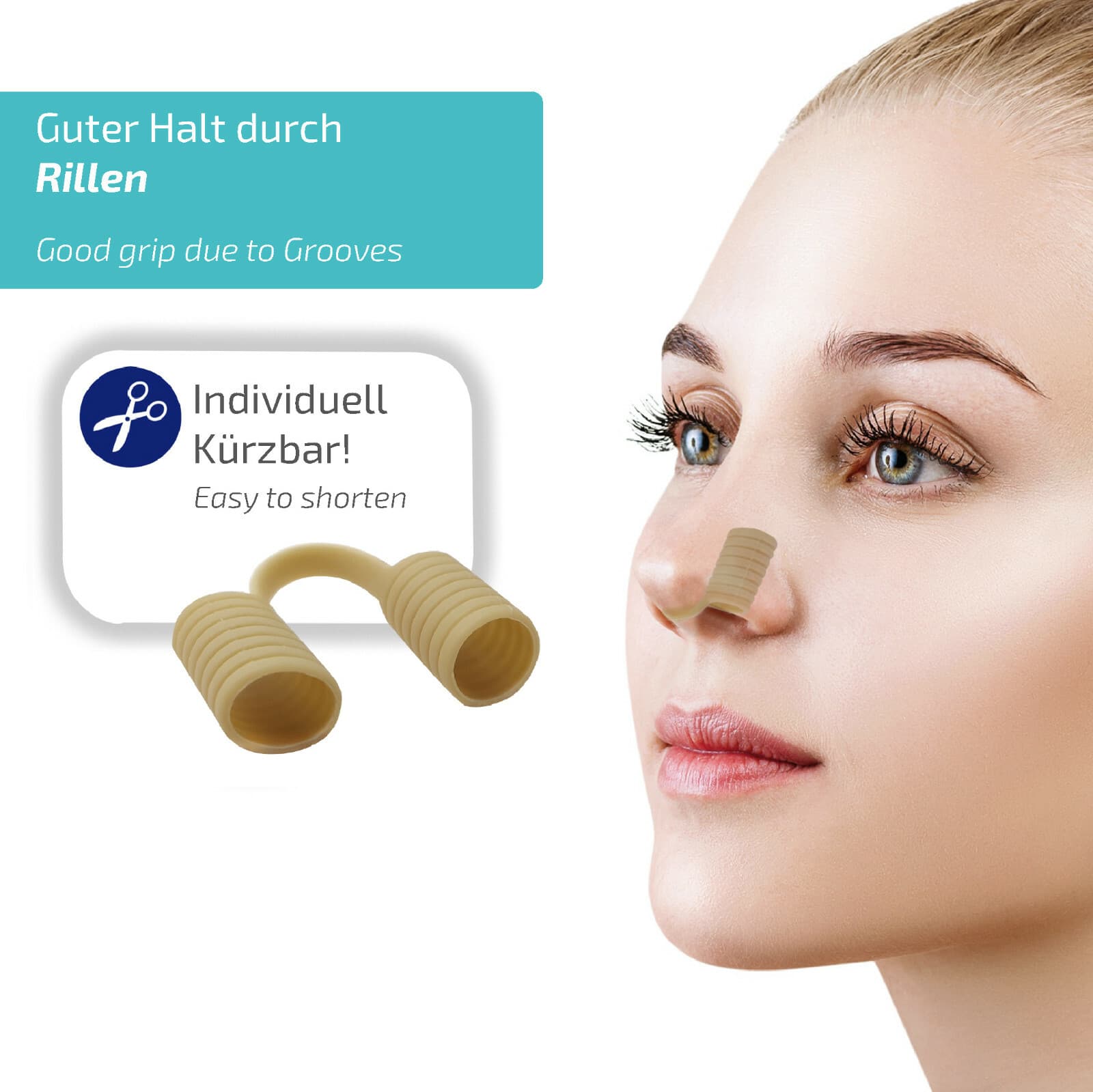 NO SNORE ASSURE - 4 Various Sizes - Snore Stopper - Nose spreader 4