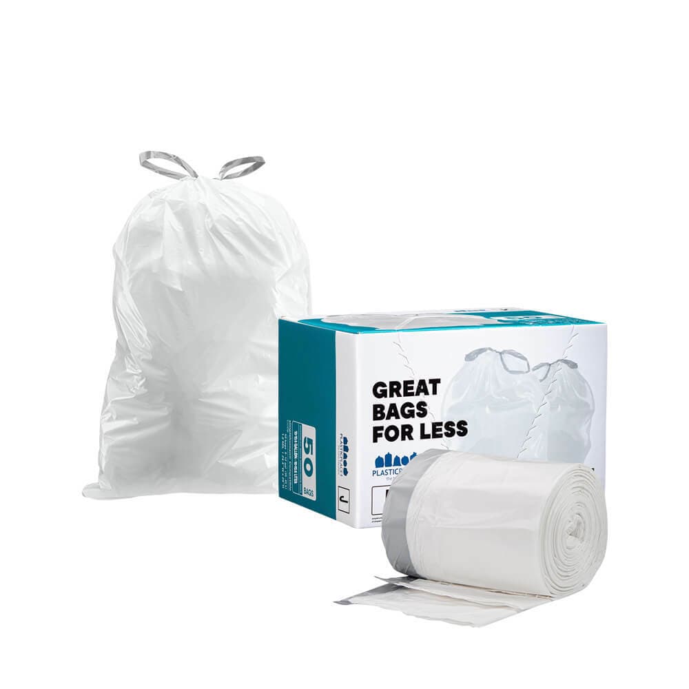 Plasticplace Custom Fit Trash Bags Compatible with simplehuman Code J, 50 Count 2