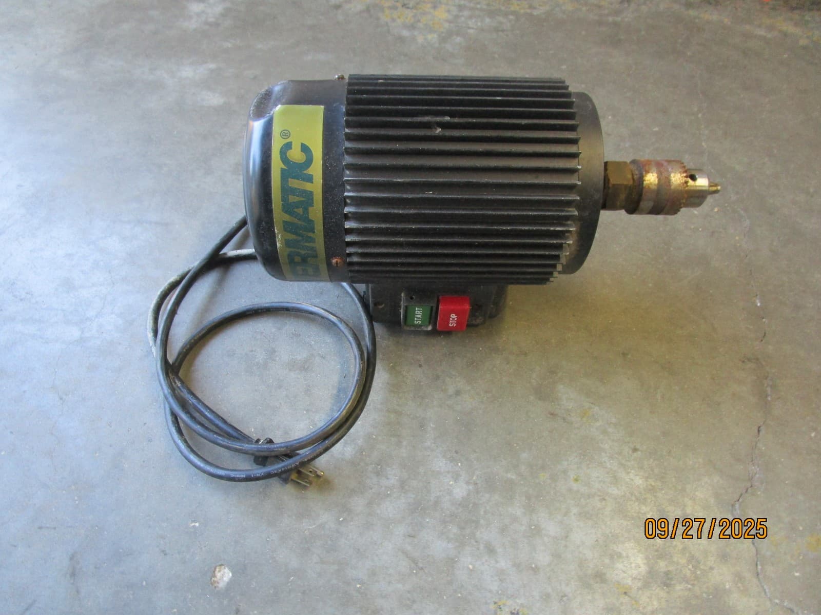 Powermatic 719A Mortiser Electric Motor 1hp w On/Off Switch 6