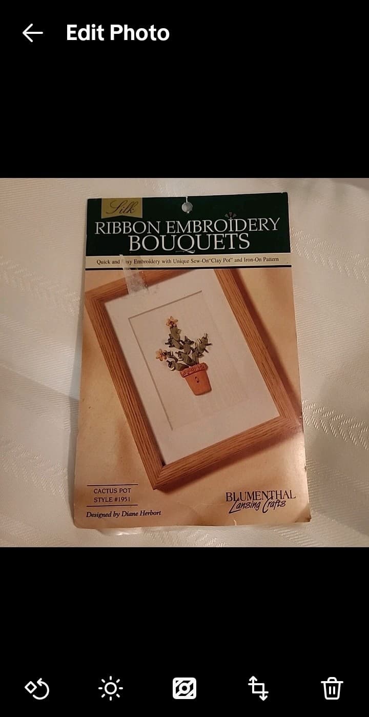 Lot 5 Blumenthal Lansing Crafts Ribbon Embroidery Kit 5