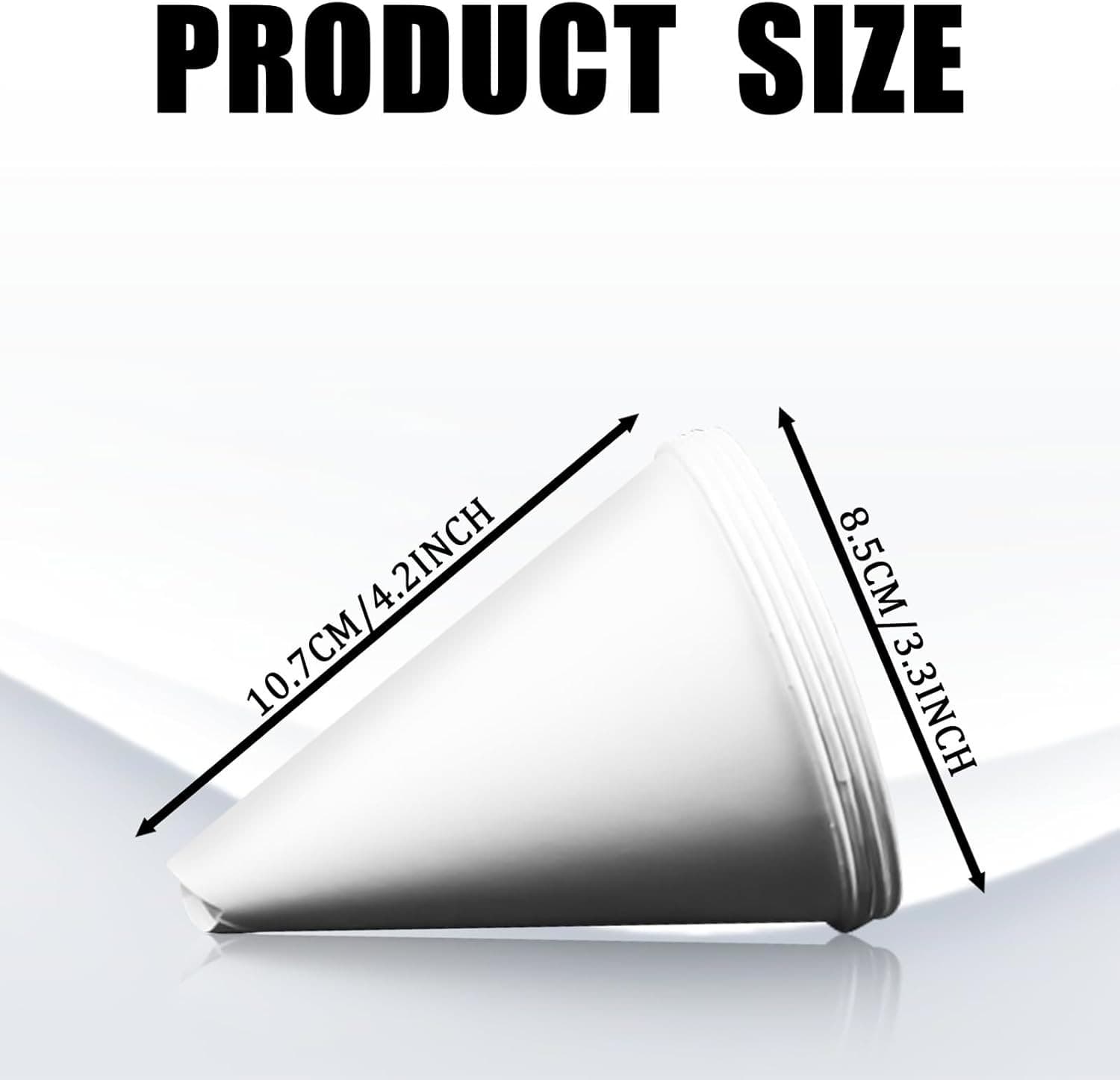 50PCS Paper Funnels for Motor Oil, 6Oz Disposable Engine Oil Funnel for Gas Chan 2