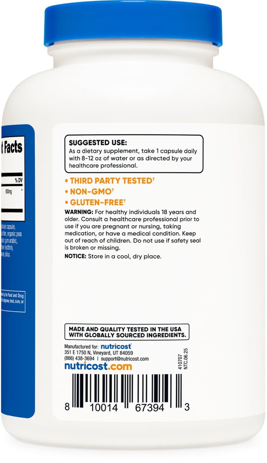 Nutricost Artichoke Extract (600mg) 240 Capsules 4