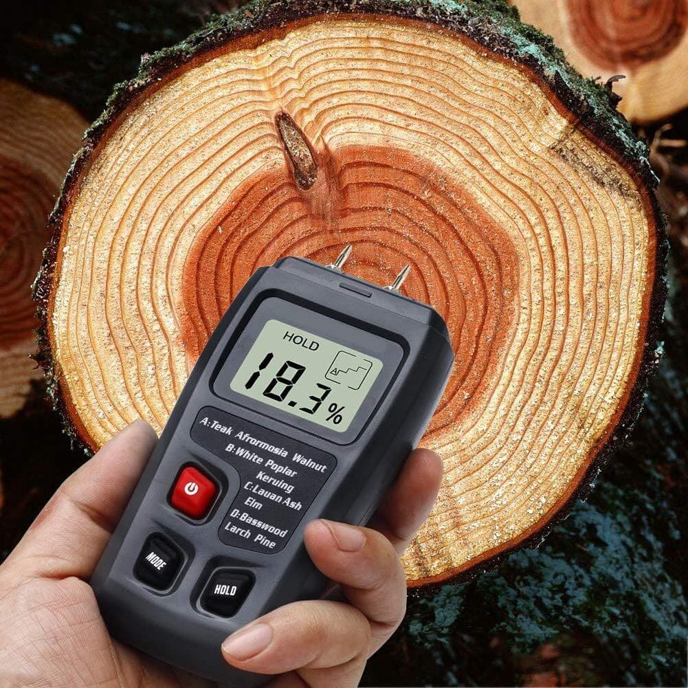 Digital LCD Wood Moisture Meter Detector Tester Wood Firewood Paper Cardboard 3