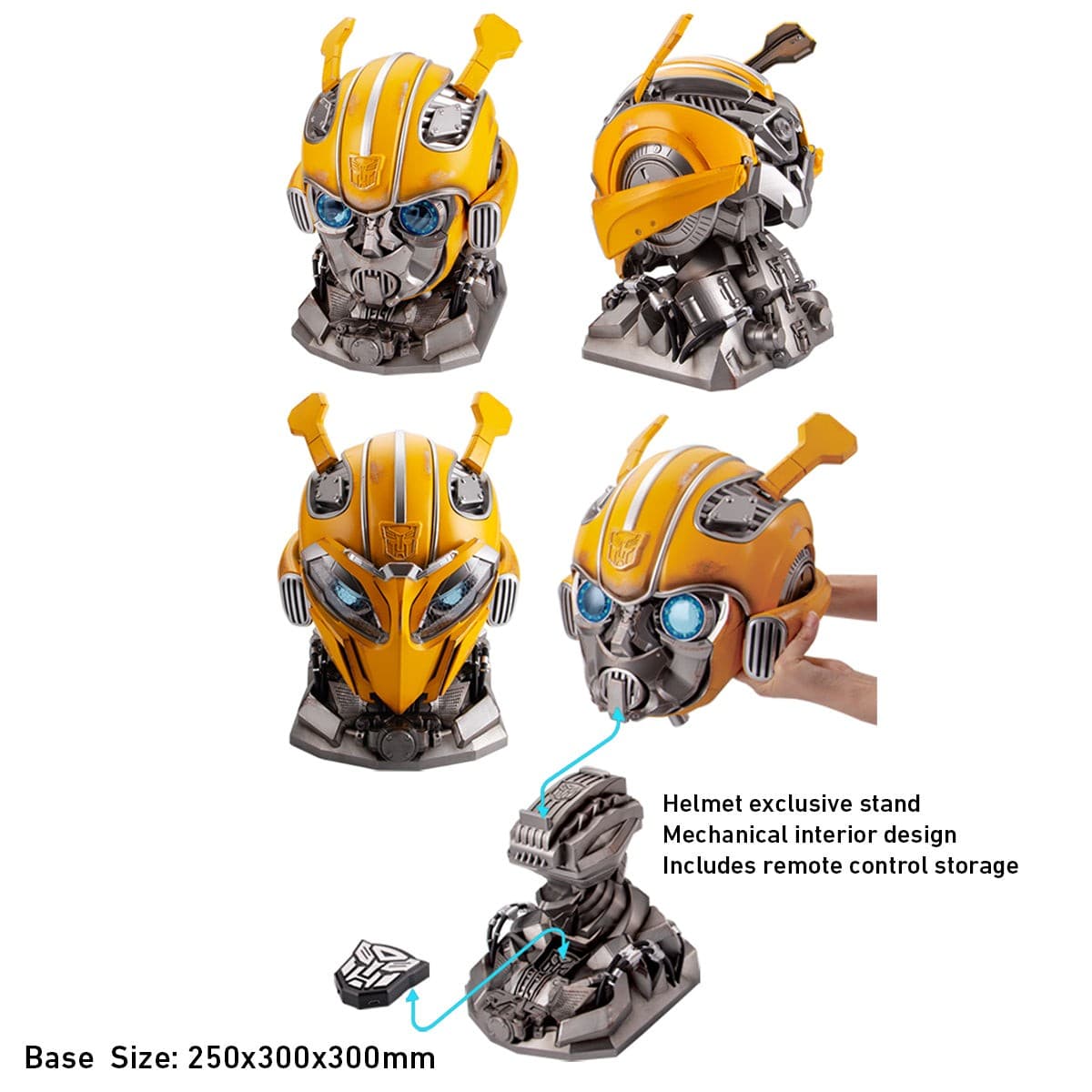 HiPlay Killerbody Transformer Bumblebee wearable Helmet with Base CEVC Upgraded 5