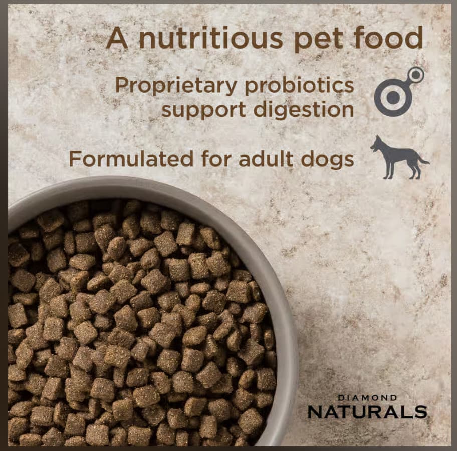 2 Pack Diamond Naturals Adult Dry Dog Food - Lamb Meal & Rice, 40-lb 4