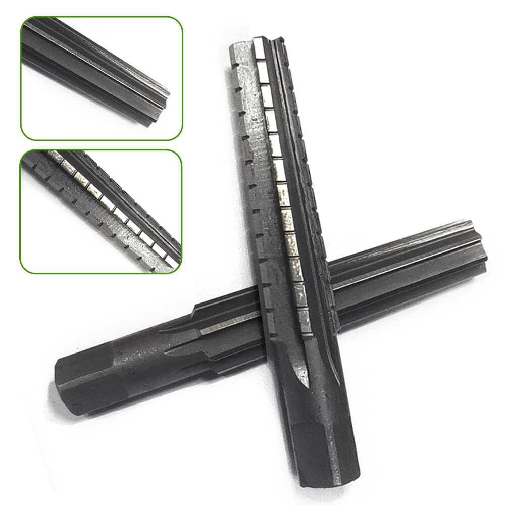 US New MT3 No.3 Straight Shank Morse Taper Reamer Set Roughing Finishing Fine 6