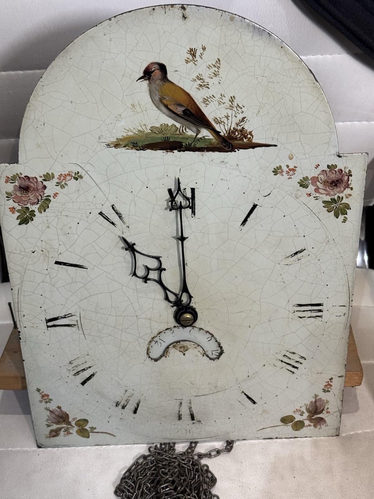 Antique 30hr Longcase Movement And Dial 15ins X 11ins 3