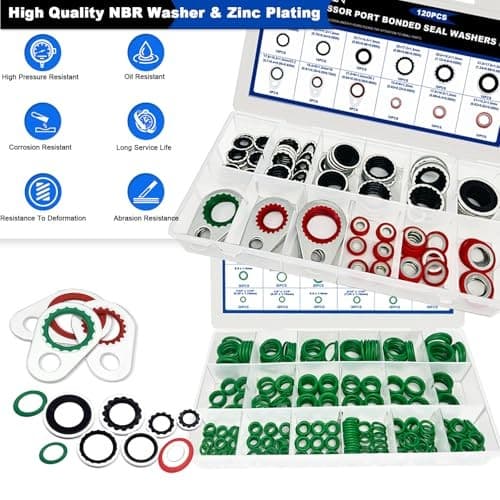 390 PCS Air Conditioning Compressor O Rings and 120 PCS A/C 510 A/C O Rings 6