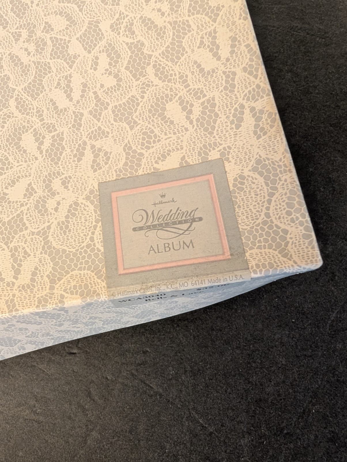 HALLMARK Wedding Bells, Guest Sign in Book * Album , Ivory & White OPENED BOX 3