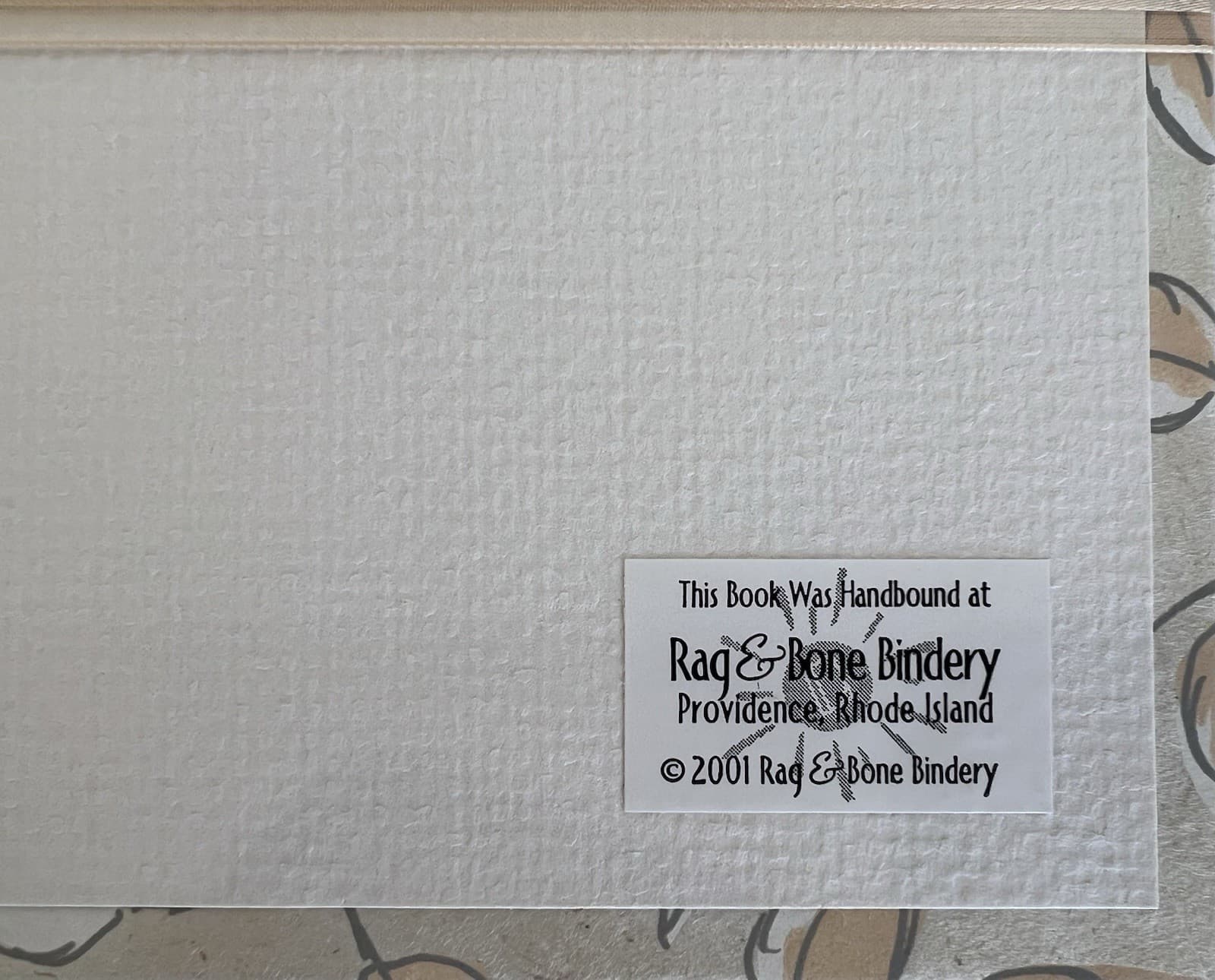 Rag & Bone Bindery Wedding Guest Book 20 Pages Hand Bound  3